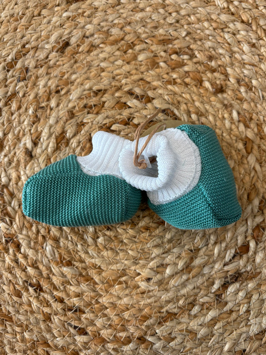 Babbucce in filo di cotone green