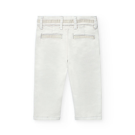 Pantalone gesso
