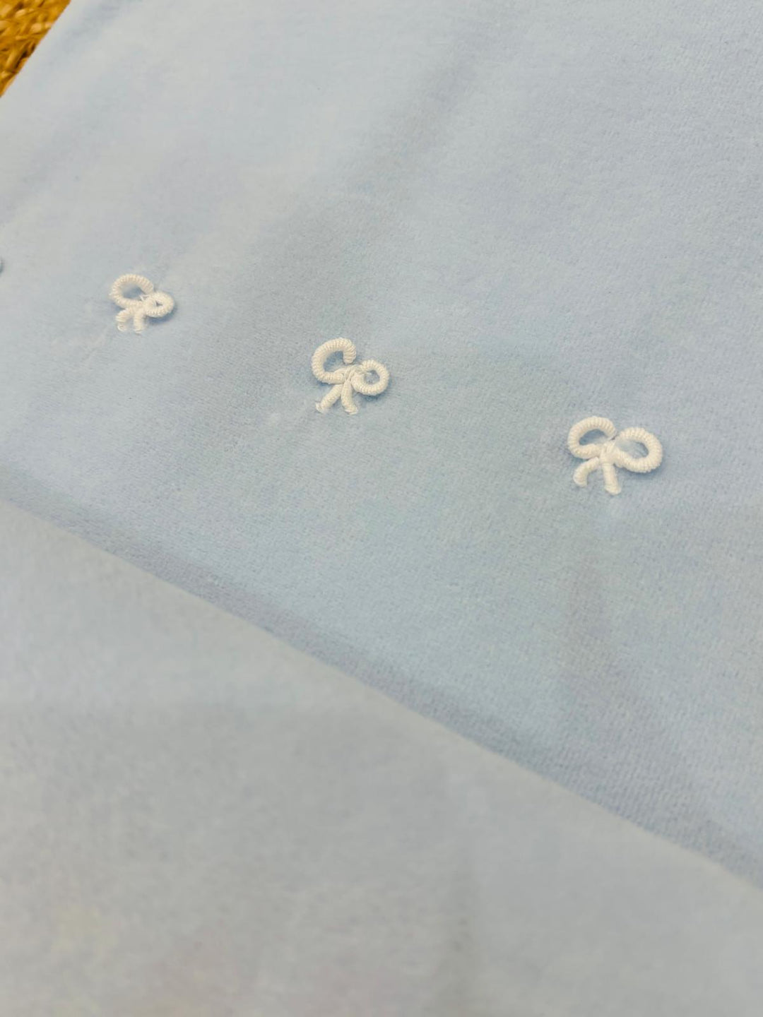Coperta in ciniglia ''nodo d'Amore''