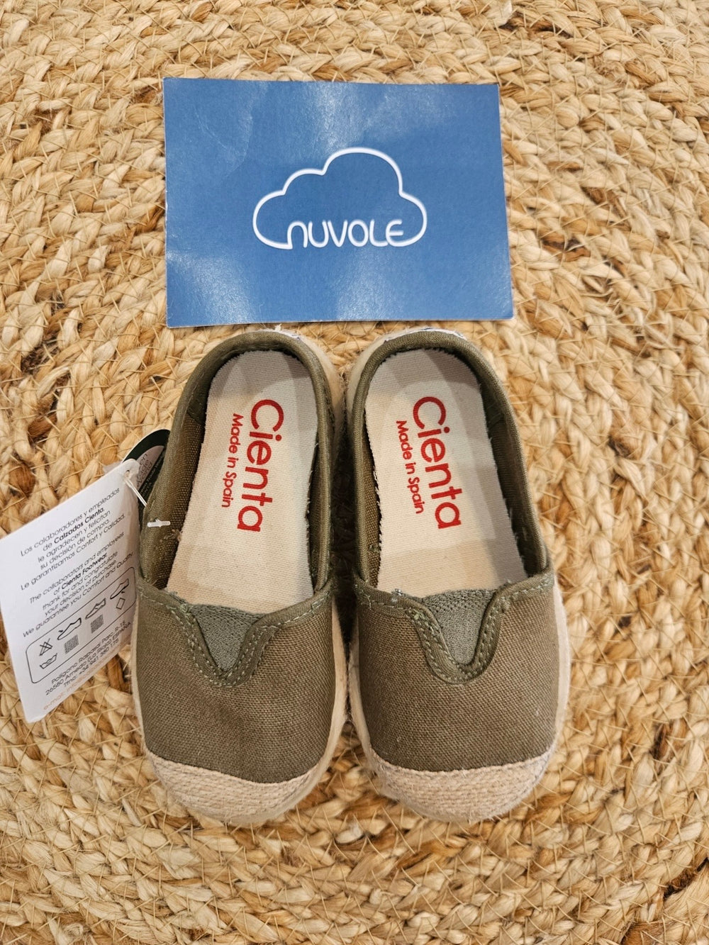 Espadrillas in tela kaki