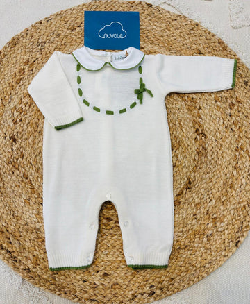 Tutina in lana con nastrino