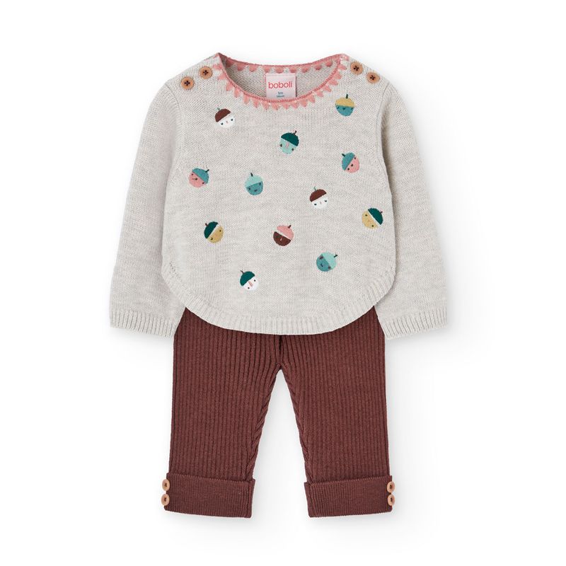 Completo in maglia ghiande