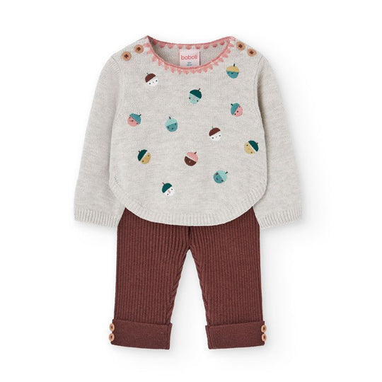 Completo in maglia ghiande