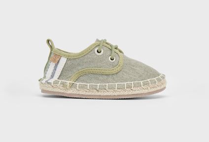 Espadrllas con lacci verde