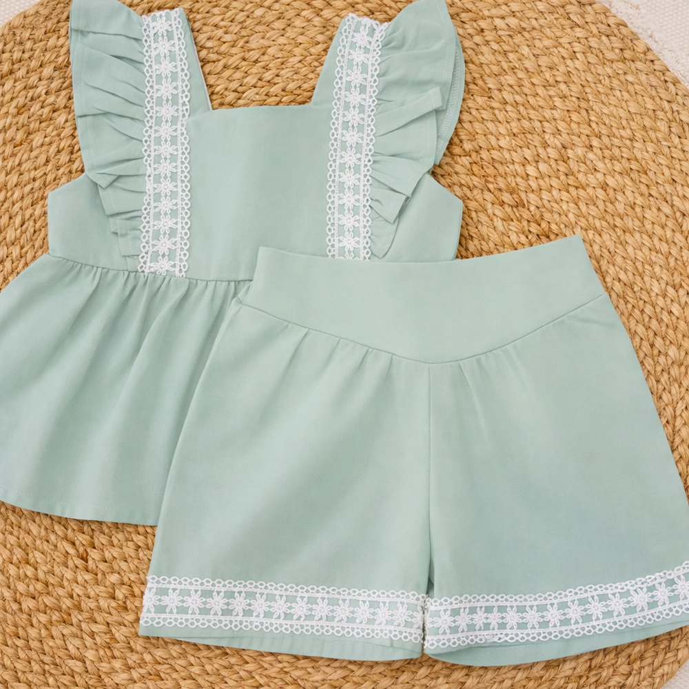 Completo verde salvia