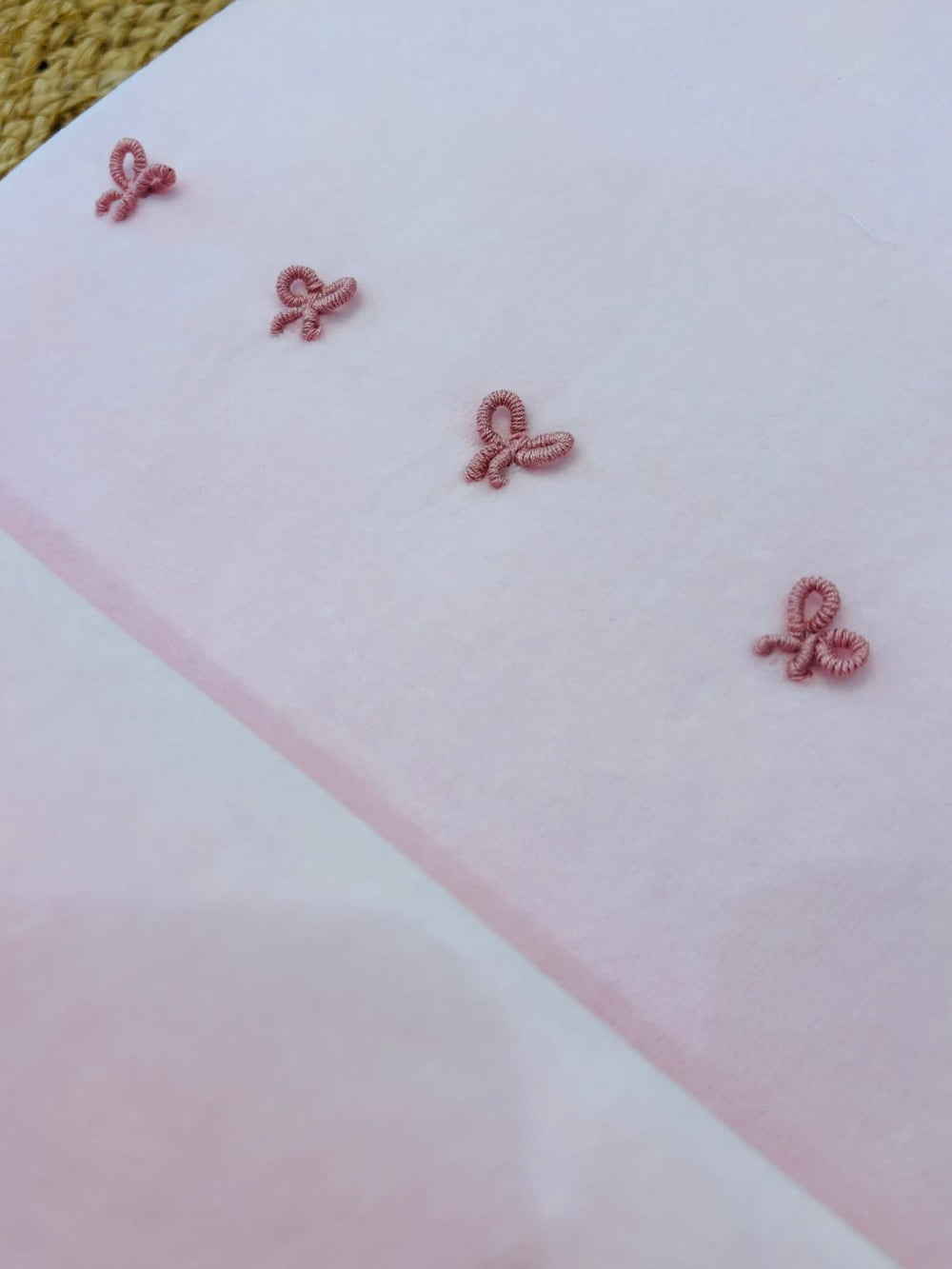 Coperta in ciniglia ''nodo d'Amore''