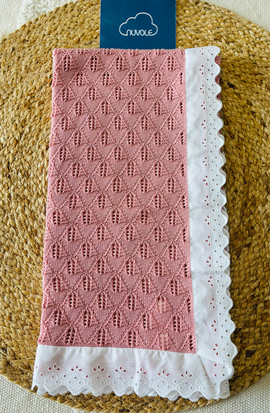 Coperta in filo di cotone blossom