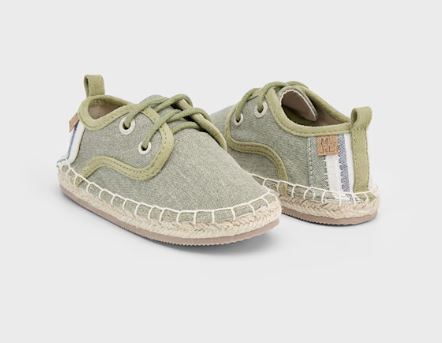Espadrllas con lacci verde