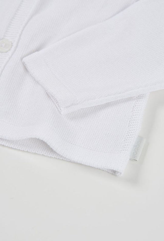 Cardigan di filo bianco