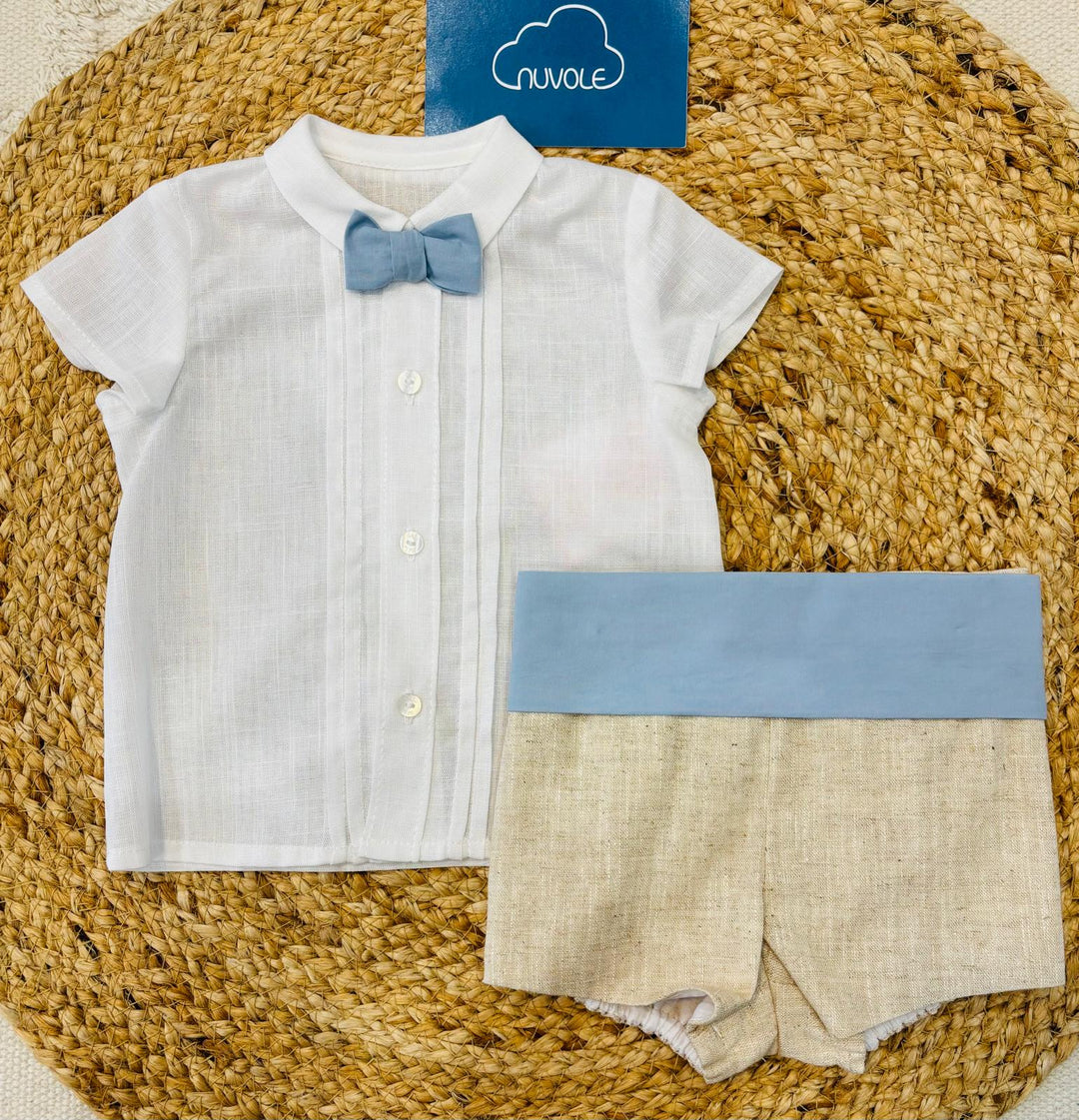 Completo elegante azzurro