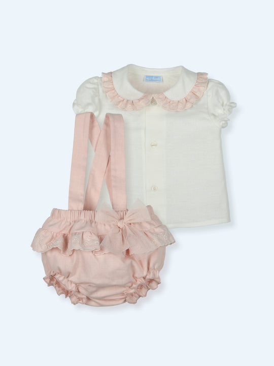 Completo camicia e salopette Ninfea