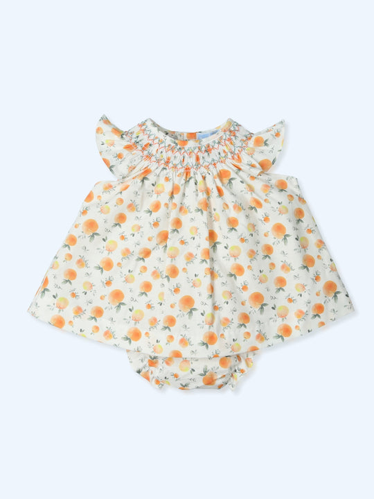 Abito orange  con culotte