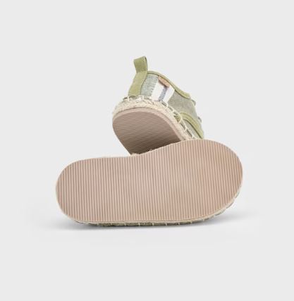 Espadrllas con lacci verde