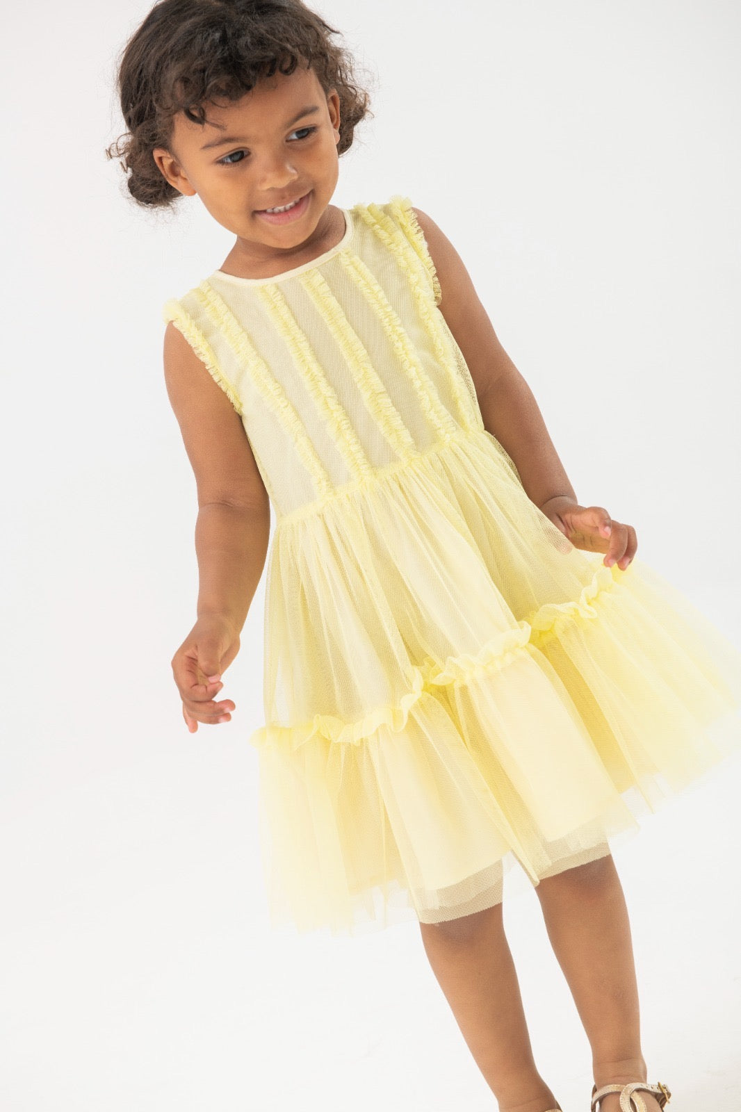 Abito in tulle giallo