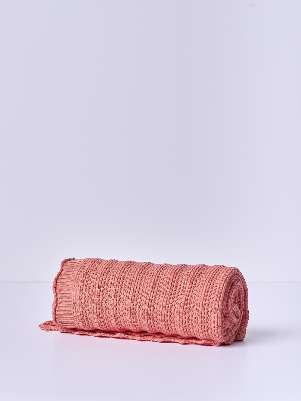 Coperta in cotone corallo