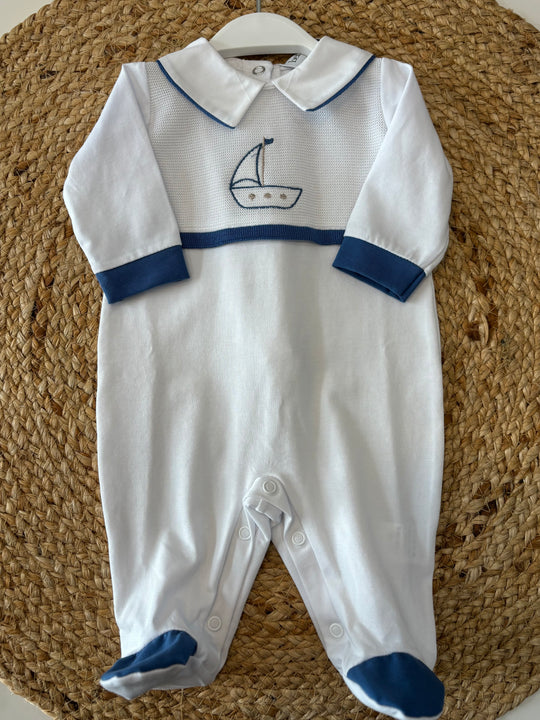 Tutina in cotone barchetta