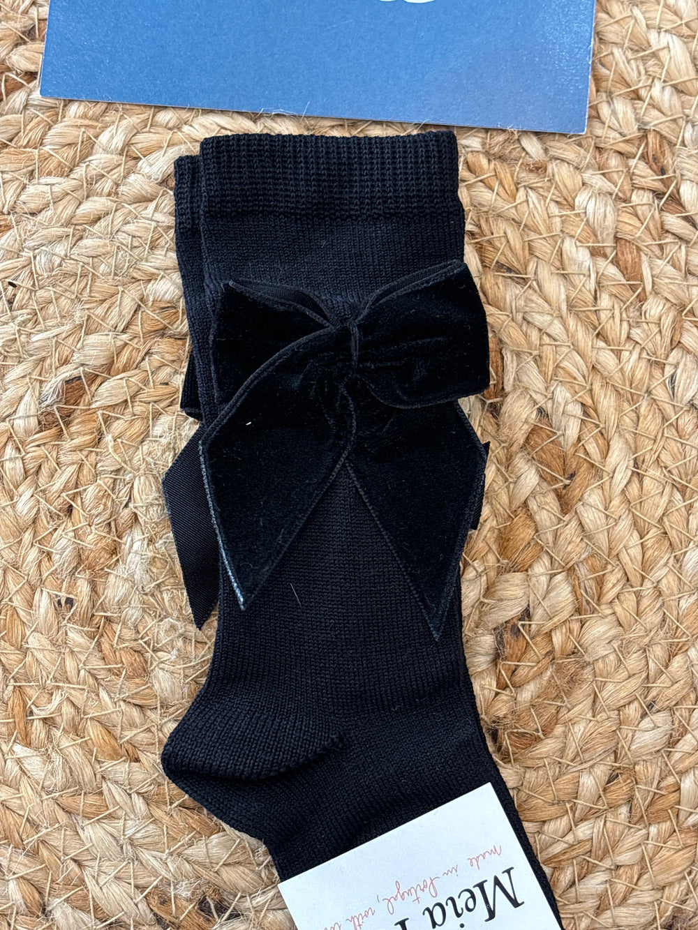 Parigina con fiocco in velluto black