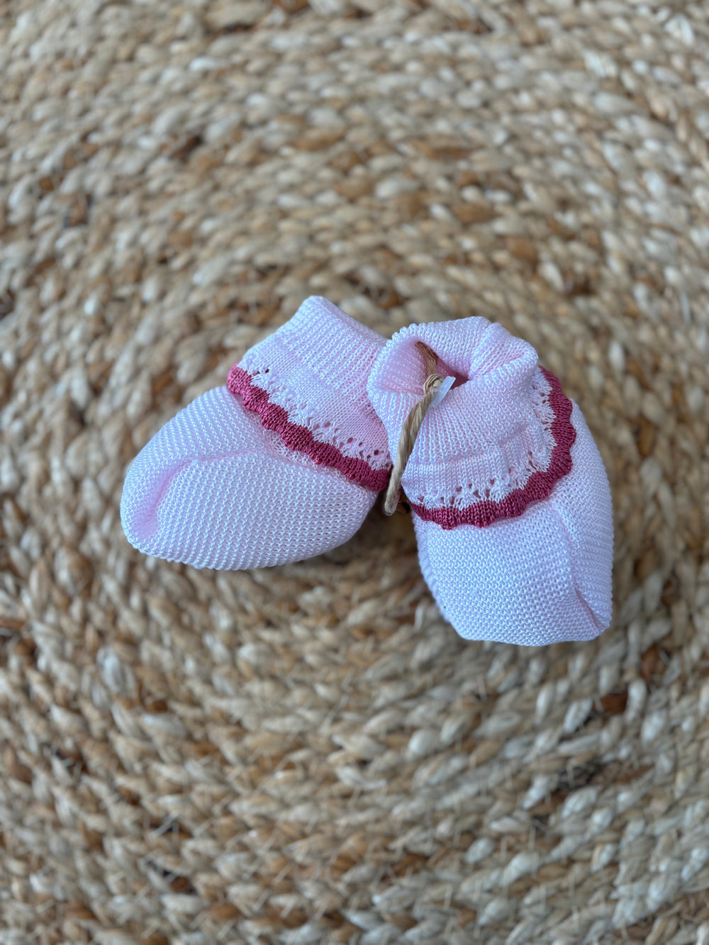 Babbucce in filo di cotone fiocco