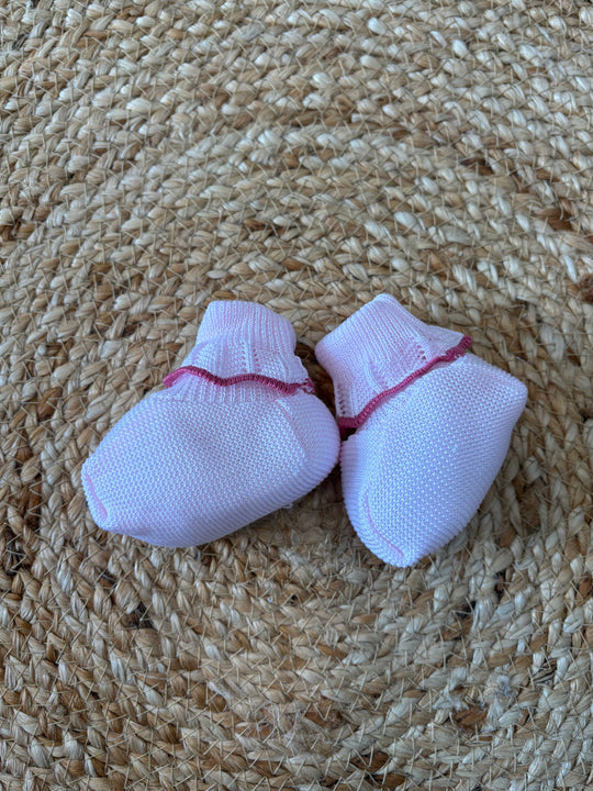 Babbucce in filo di cotone roselline