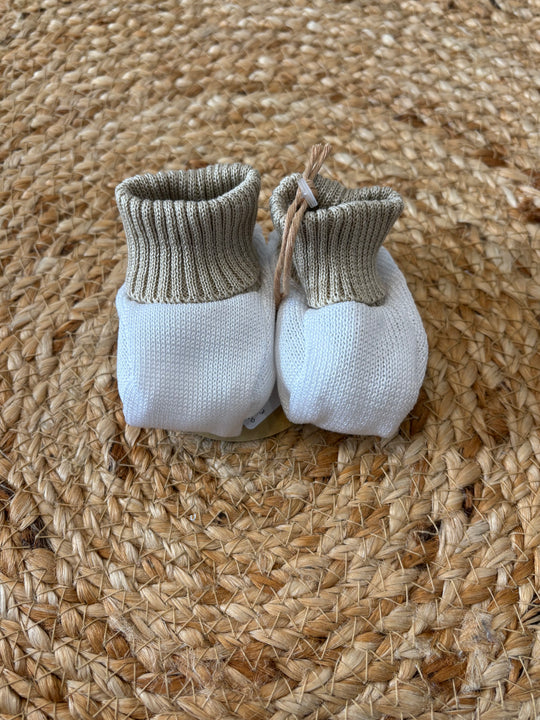 Babbucce in filo di cotone bianco