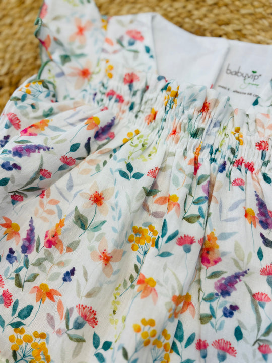 Completo flower in cotone organico