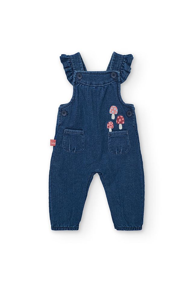 Completo salopette denim