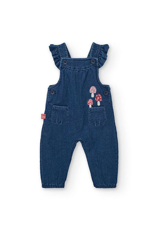 Completo salopette denim