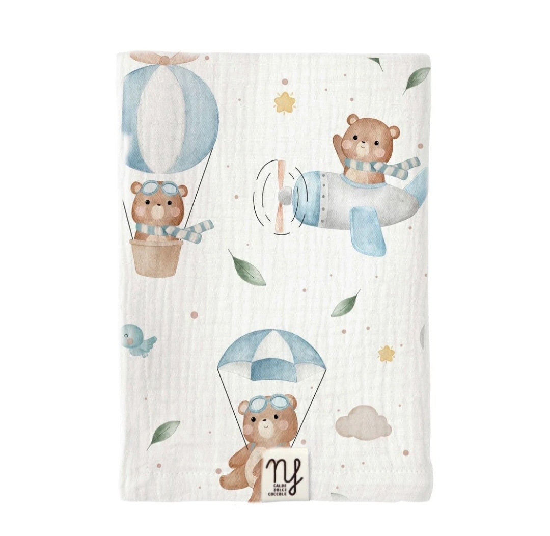 Mussola teddy viaggiatore