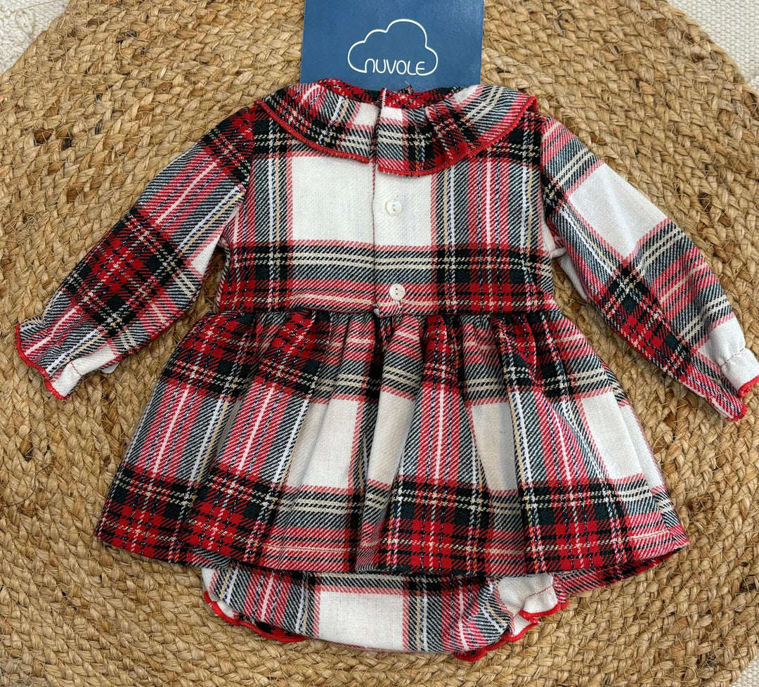 Abito con culotte scozzese lurex