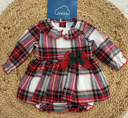 Abito con culotte scozzese lurex