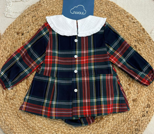 Abitino con culotte scozzese