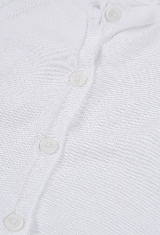 Cardigan di filo bianco