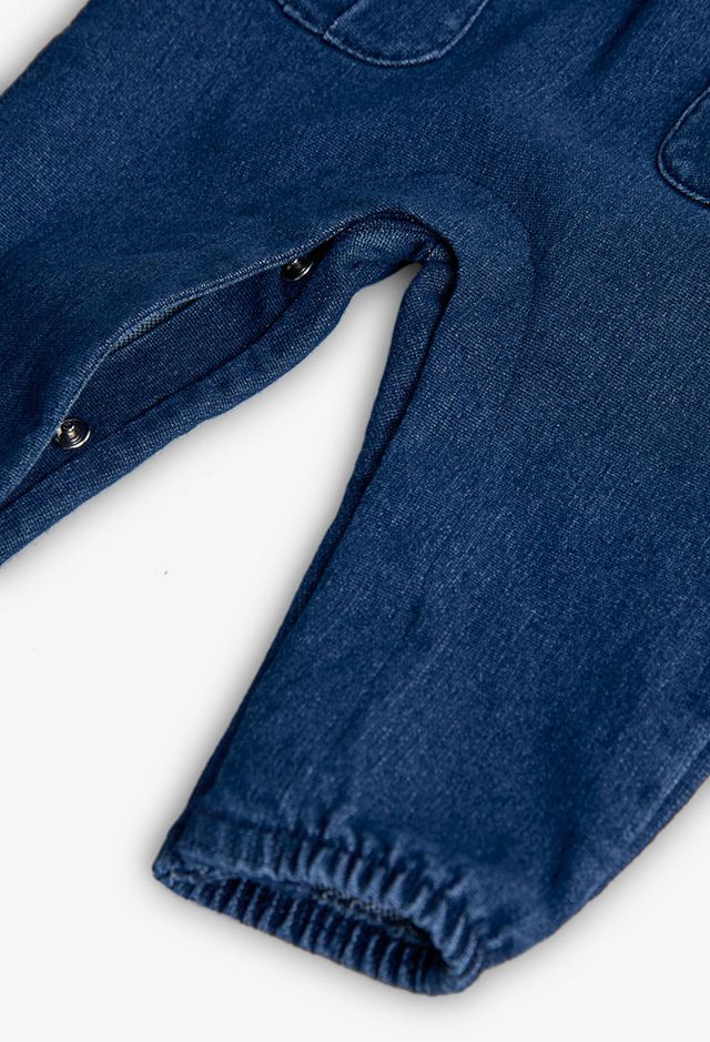 Completo salopette denim