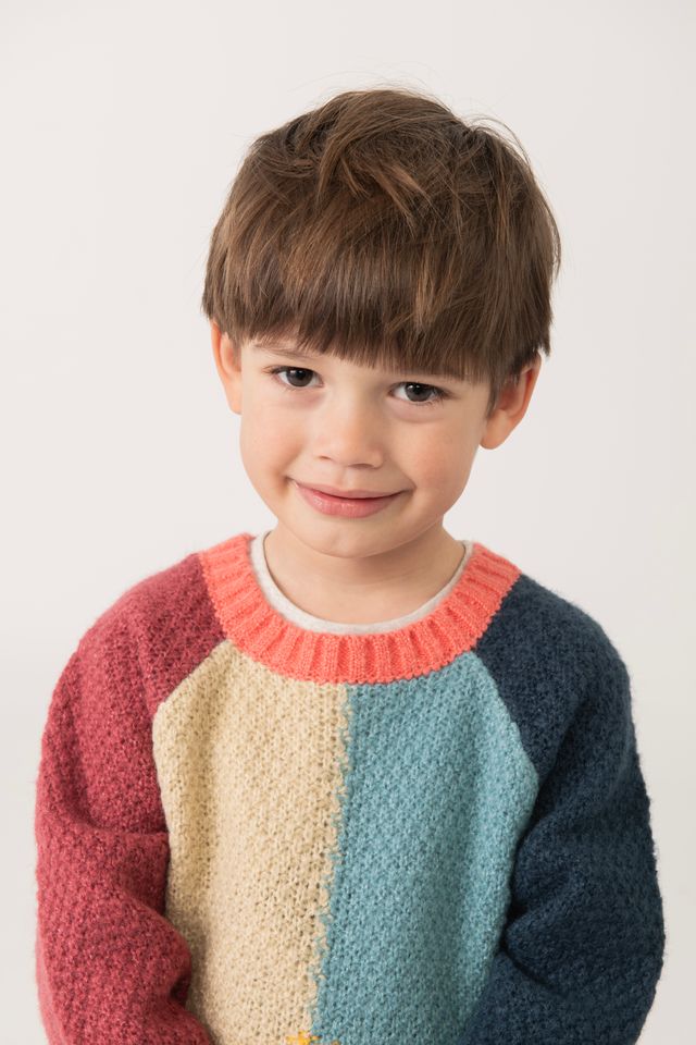 Maglione color block