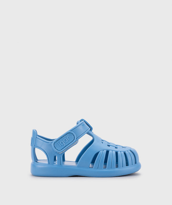 Sandalo in gomma blu