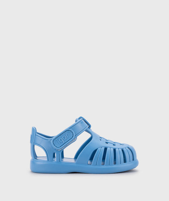 Sandalo in gomma blu