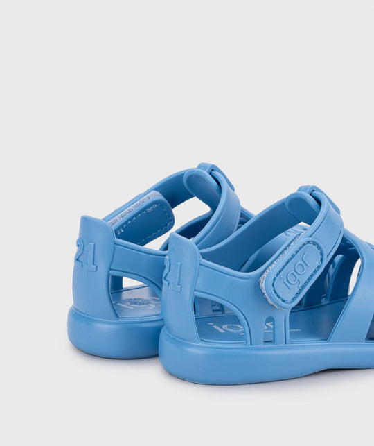 Sandalo in gomma blu