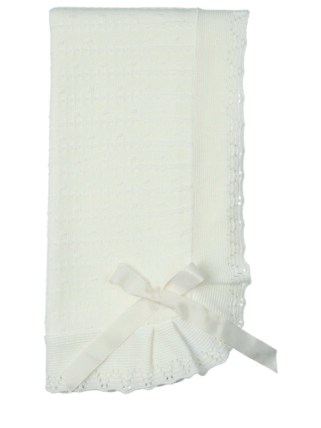 Coperta in lana con fiocco