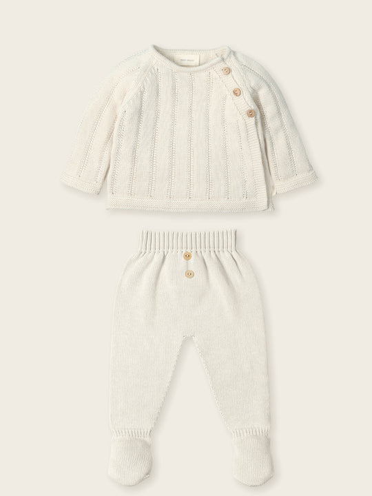 Set nascita in cotone organico milk