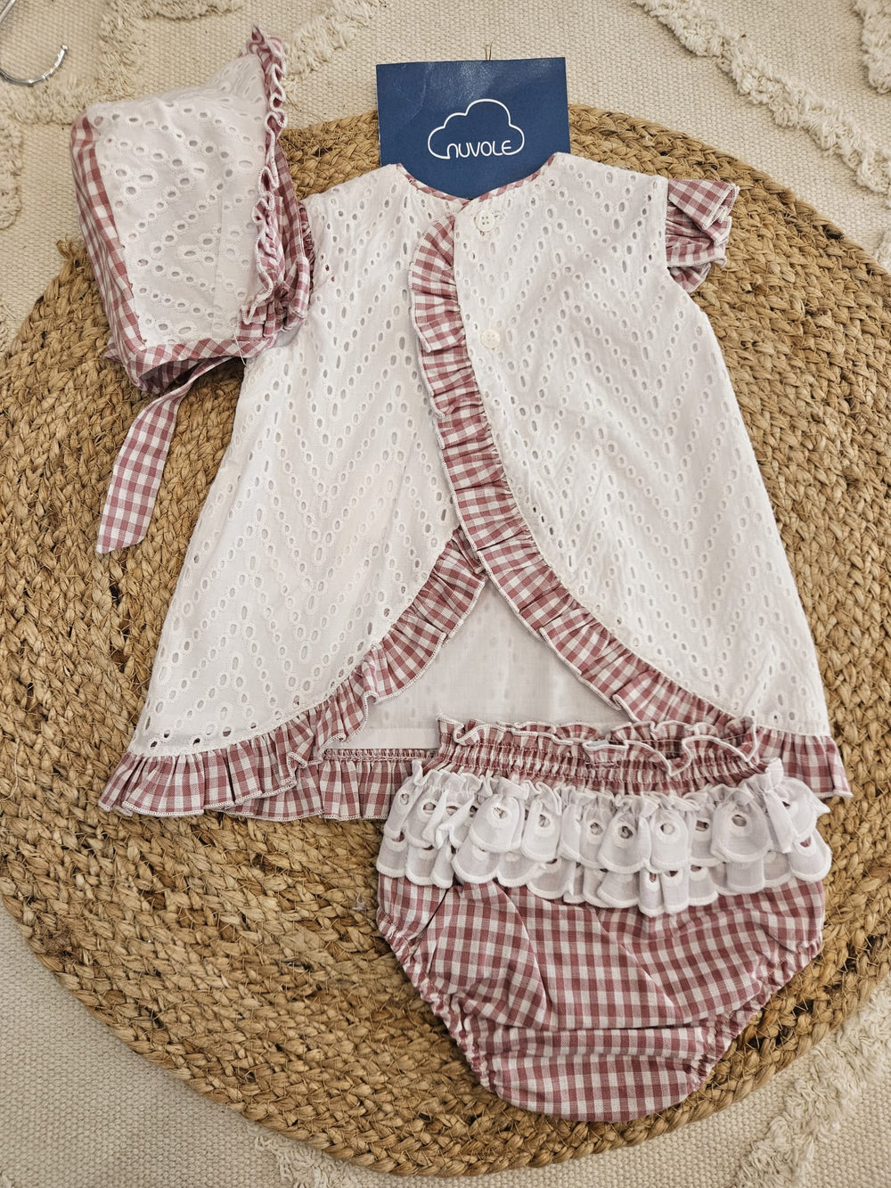 Abitino con culotte e cuffietta