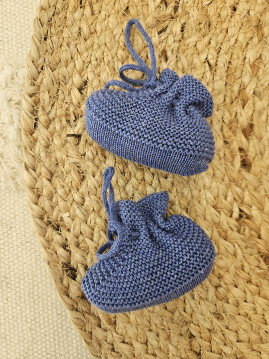 Set nascita in filo blu polo