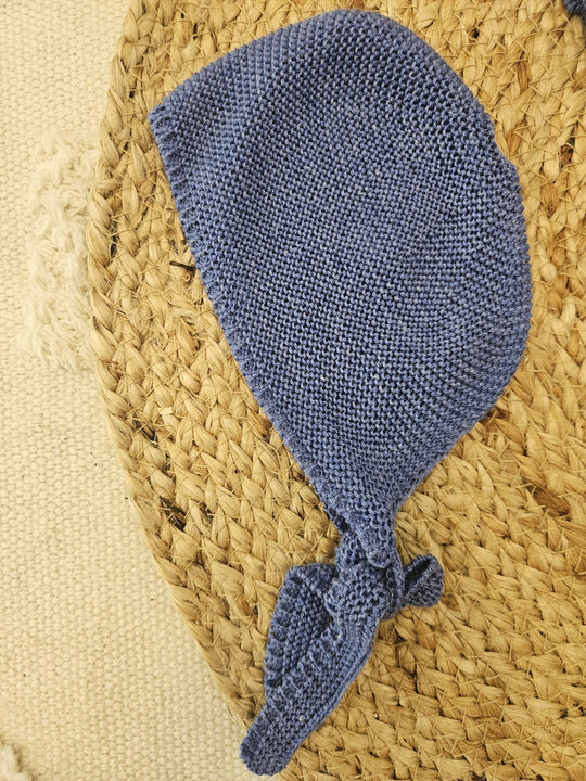 Set nascita in filo blu polo