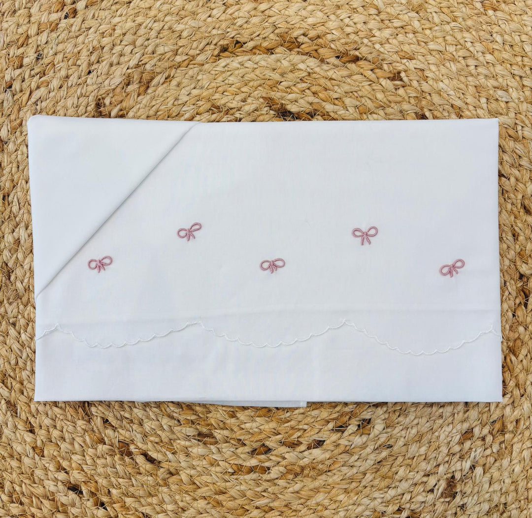 Set Lenzuola Nodo d'Amore rosa antico