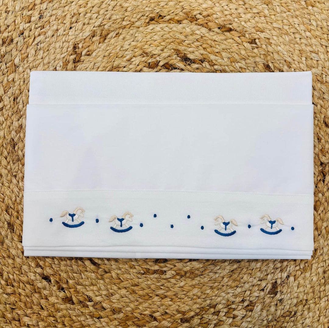 Set Lenzuola 3 pezzi cavalluccio blu