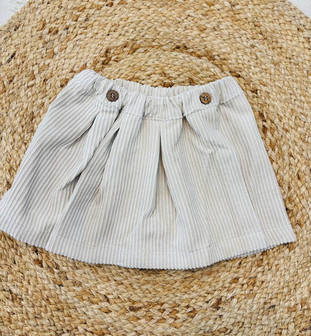 Gonna pantalone in velluto