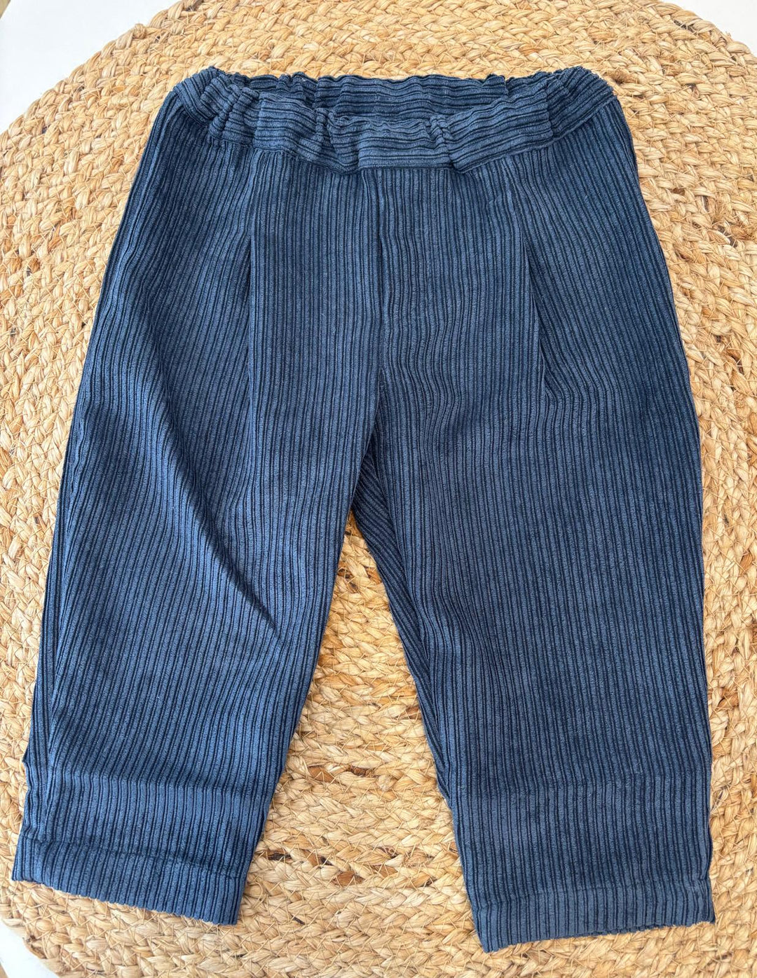 Pantalone in velluto blu