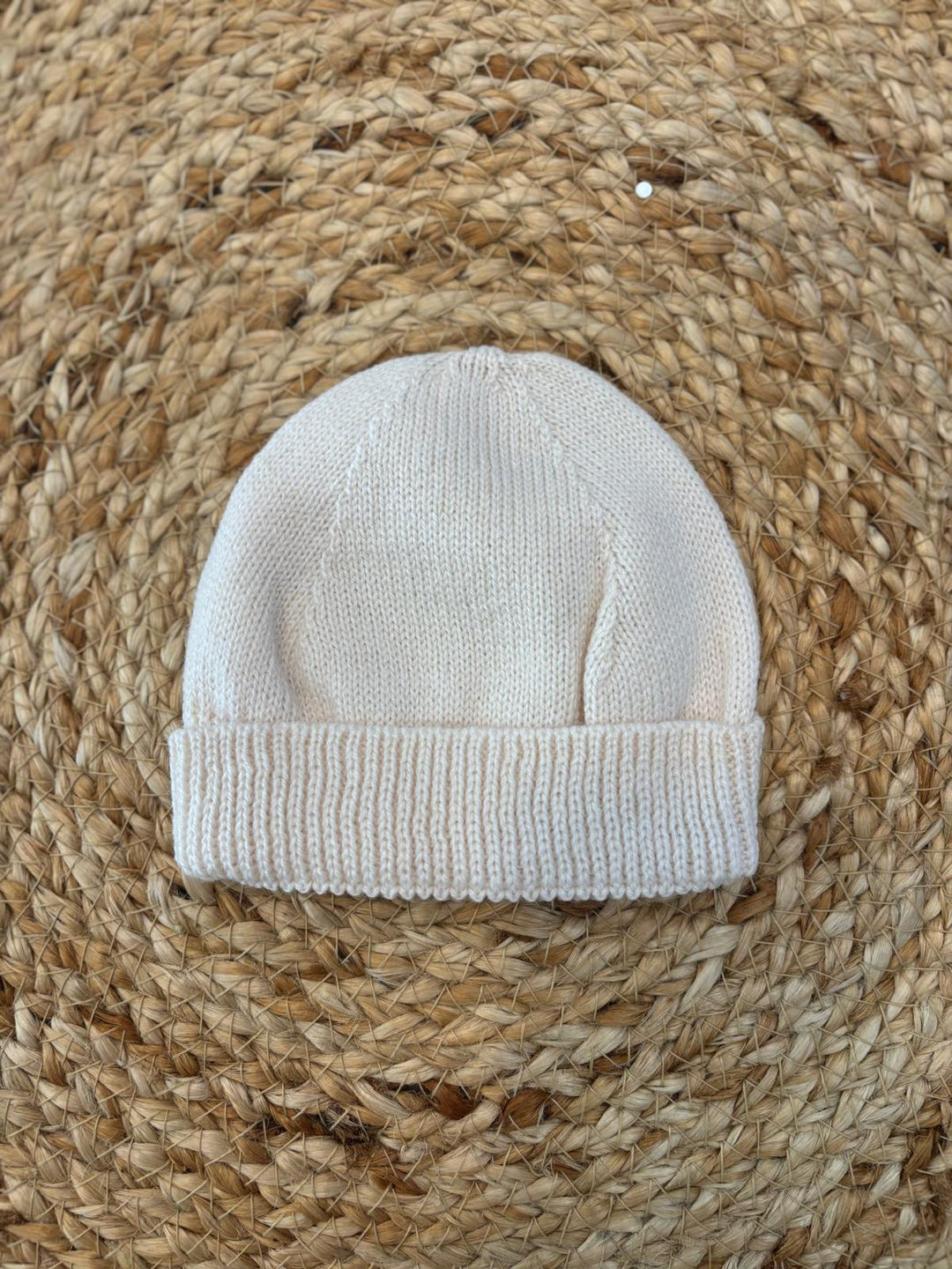 Cappello nascita in lana natural