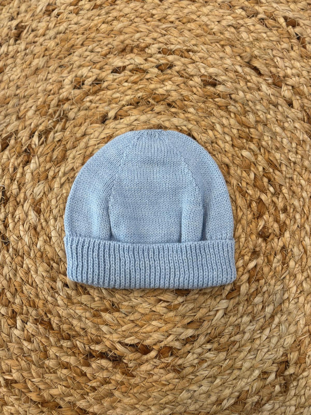 Cappello nascita in lana nube
