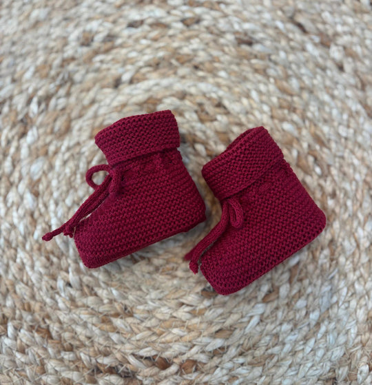 Babbucce in lana scarlet