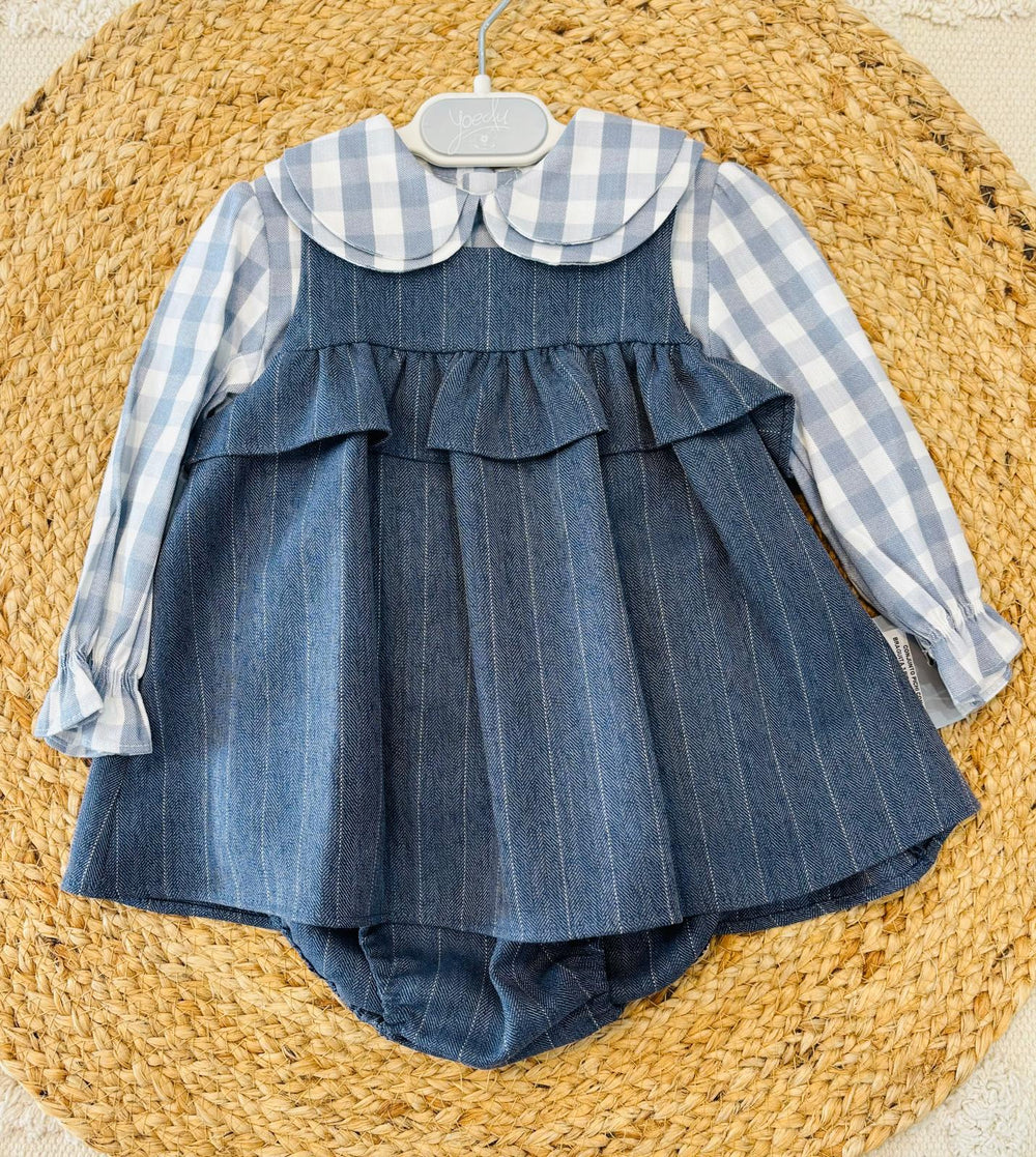 Abito con culotte e camicia a quadri